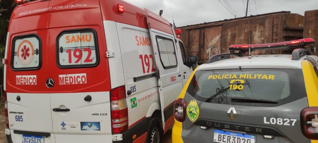Mulher morre após ser atropelada e arrastada por trem em Uvaranas