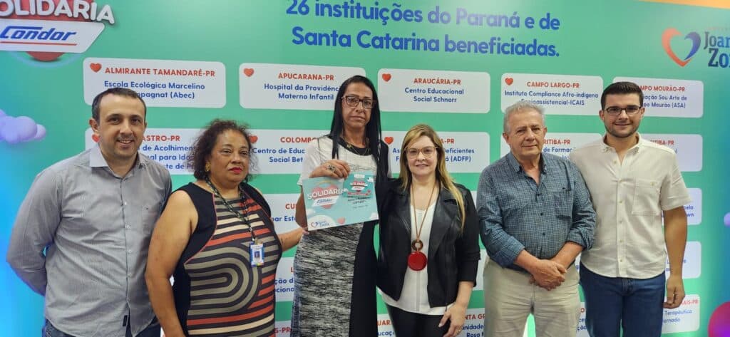 Duas instituições de Ponta Grossa receberam doação da Campanha Solidária Condor