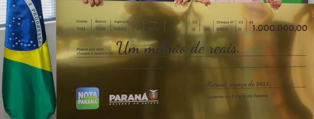 Confira de onde é o novo milionário do Nota Paraná
