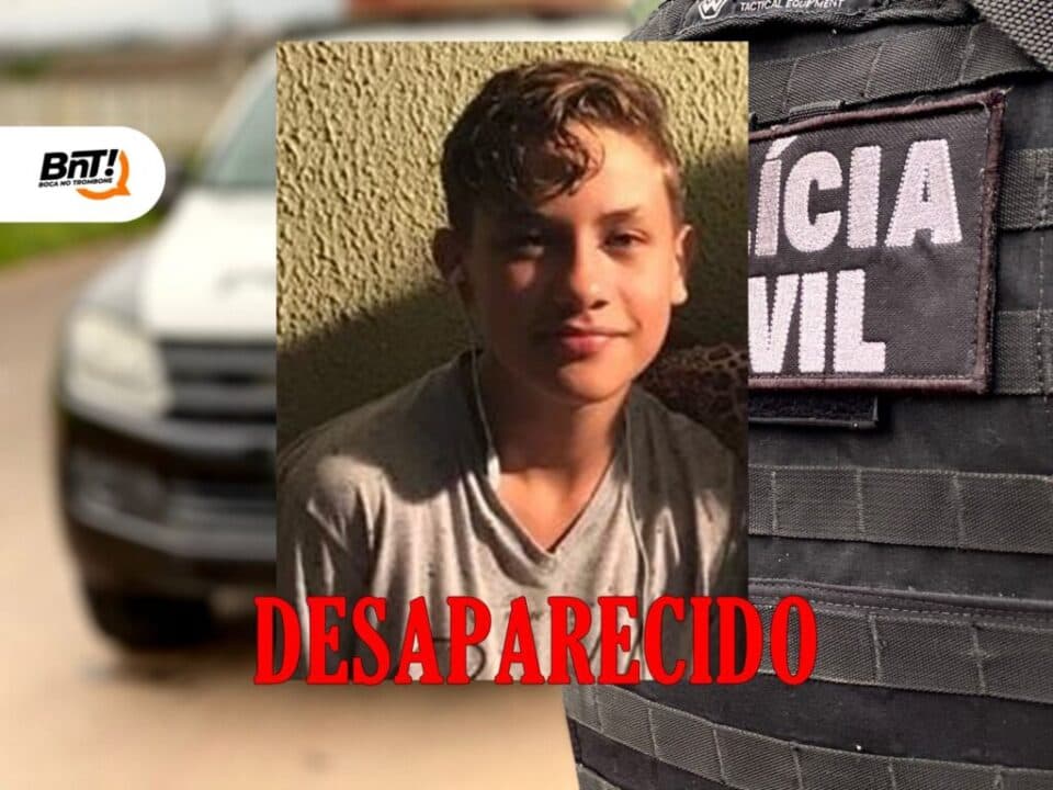 Adolescente de 15 anos está desaparecido em Ponta Grossa