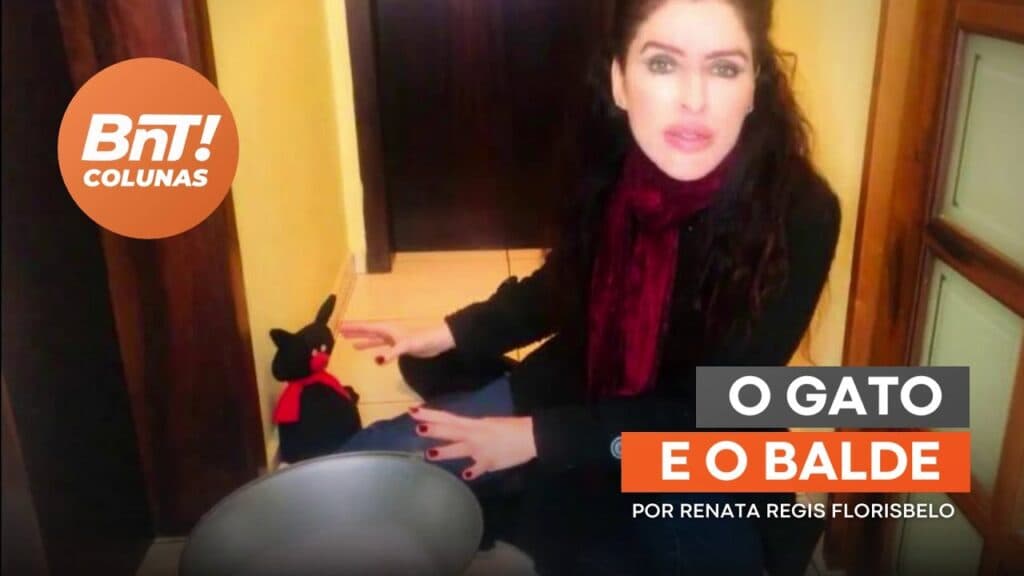 O gato e o balde por Renata Regis Florisbelo