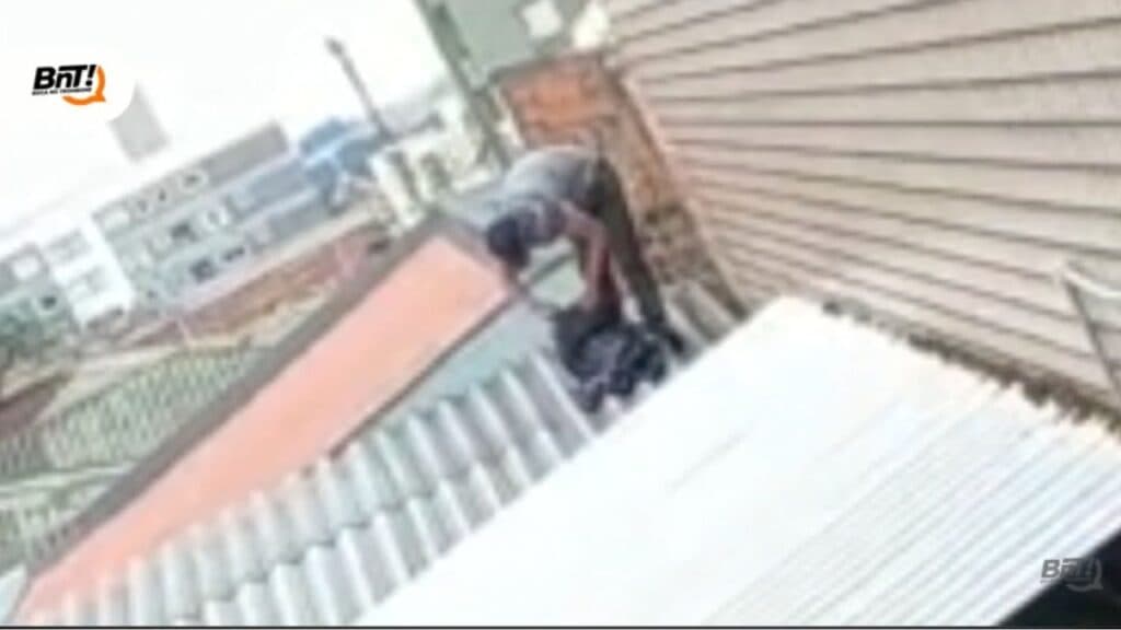 Suspeito é flagrado pulando pelos telhados para furtar apartamentos em PG