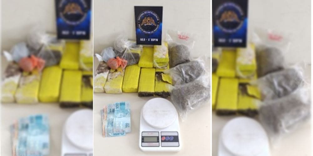 Traficante é preso com maconha e murruga em PG