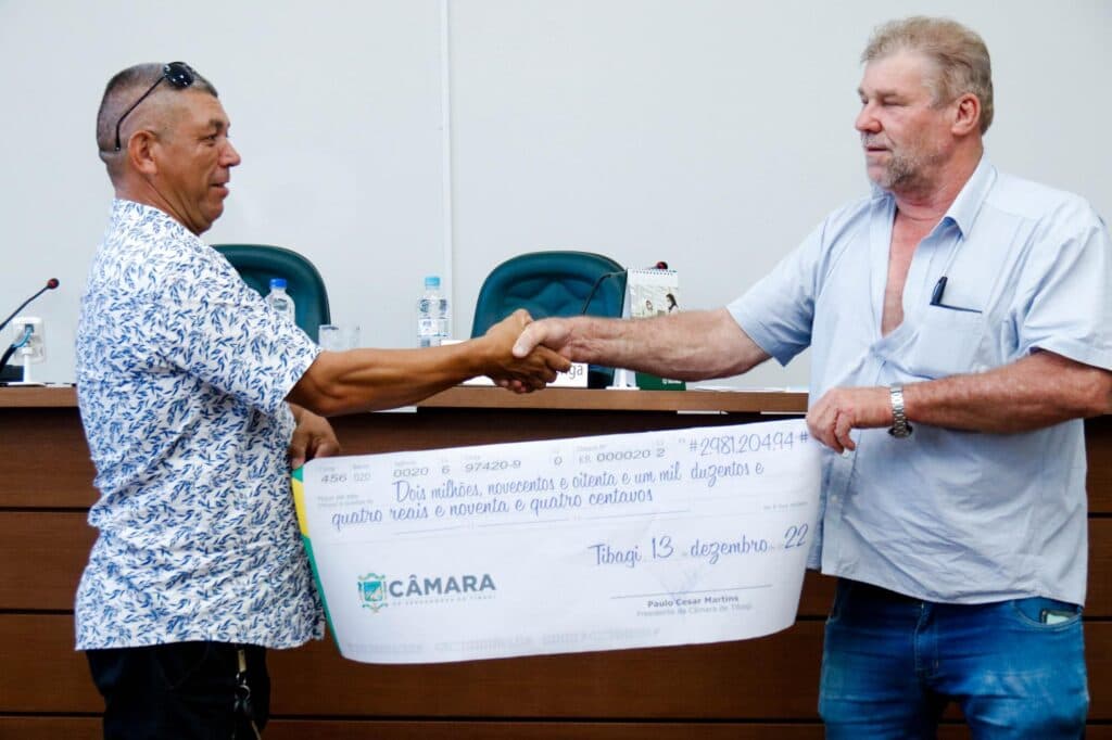 <strong>Câmara devolve R$ 2,9 milhões para a Prefeitura de Tibagi</strong>