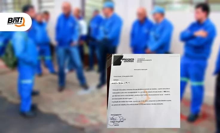 Sem aviso, Prefeitura de Ponta Grossa demite funcionários