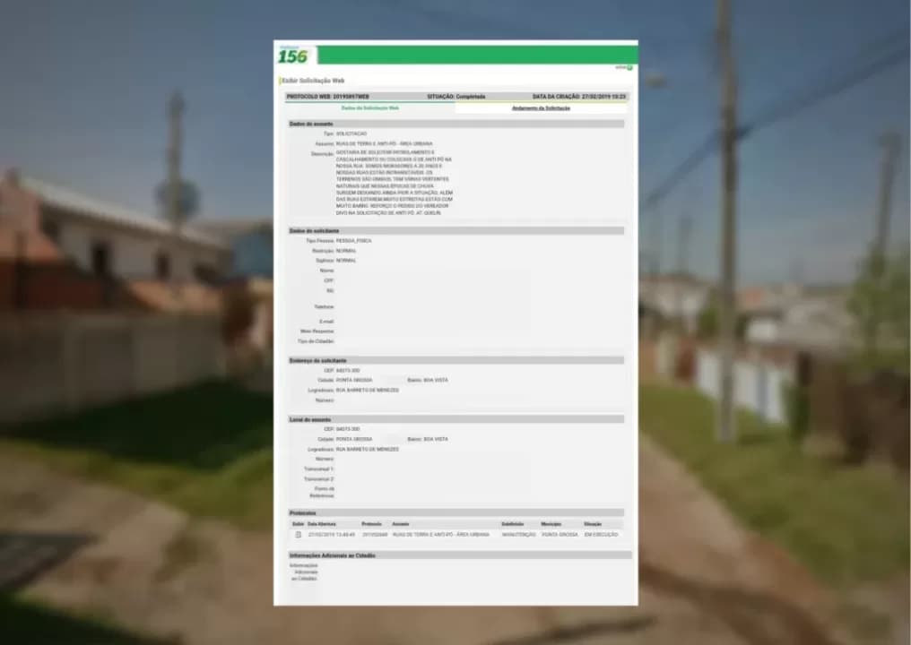Moradores do Nossa Senhora das Graças denunciam condições precárias de rua de terra