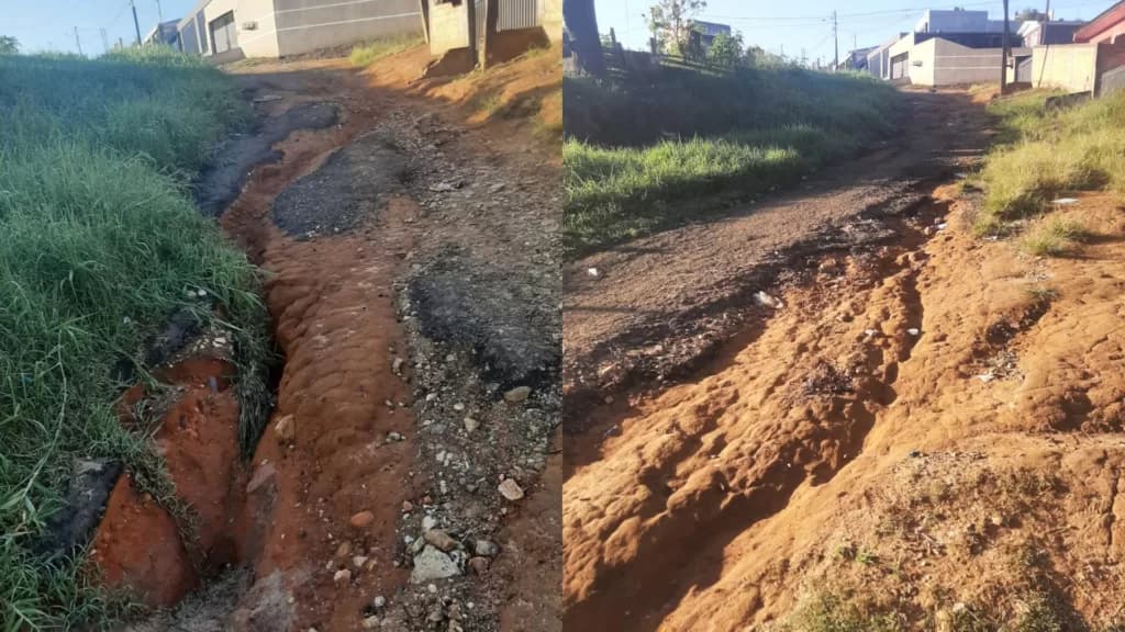 Moradores pedem respostas para falta de manutenção em rua de PG