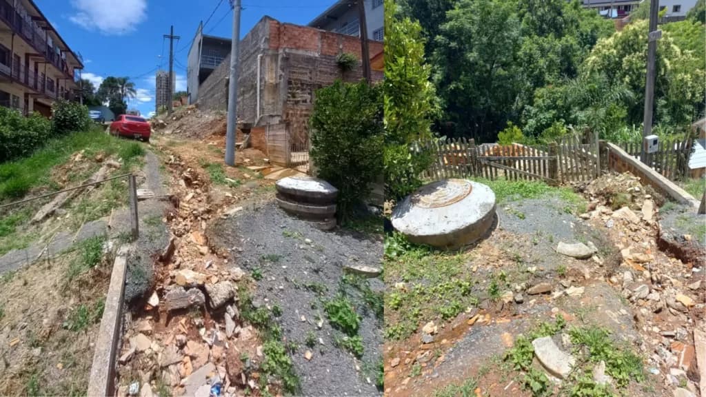 Chuvas deixam estragos em rua de PG e população pede ação da Prefeitura
