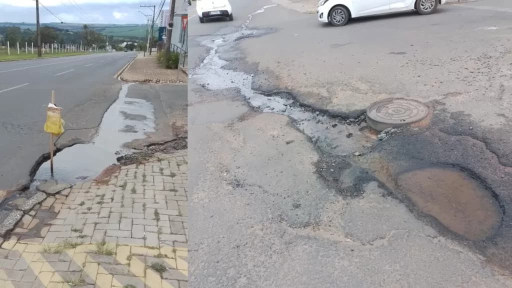 Condições de uma das principais avenidas de PG preocupam motoristas