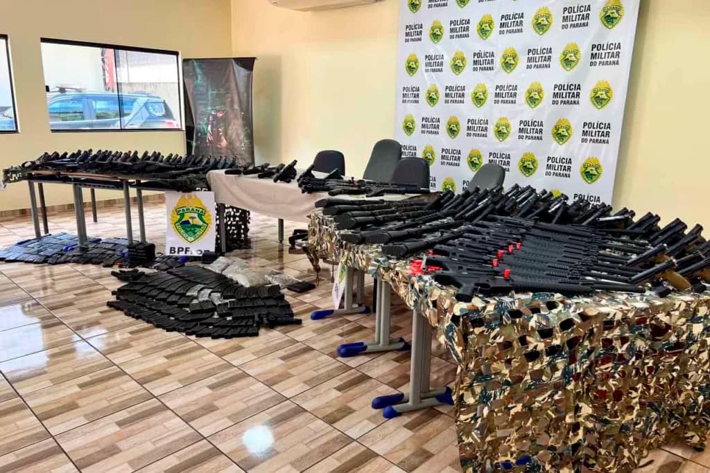PM faz a maior apreensão de armas no Paraná