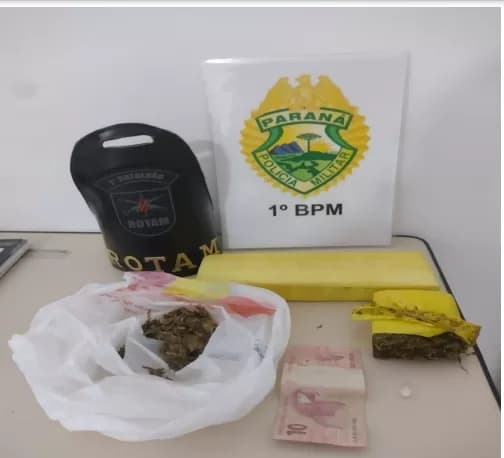 Traficante é preso pela PM em Castro