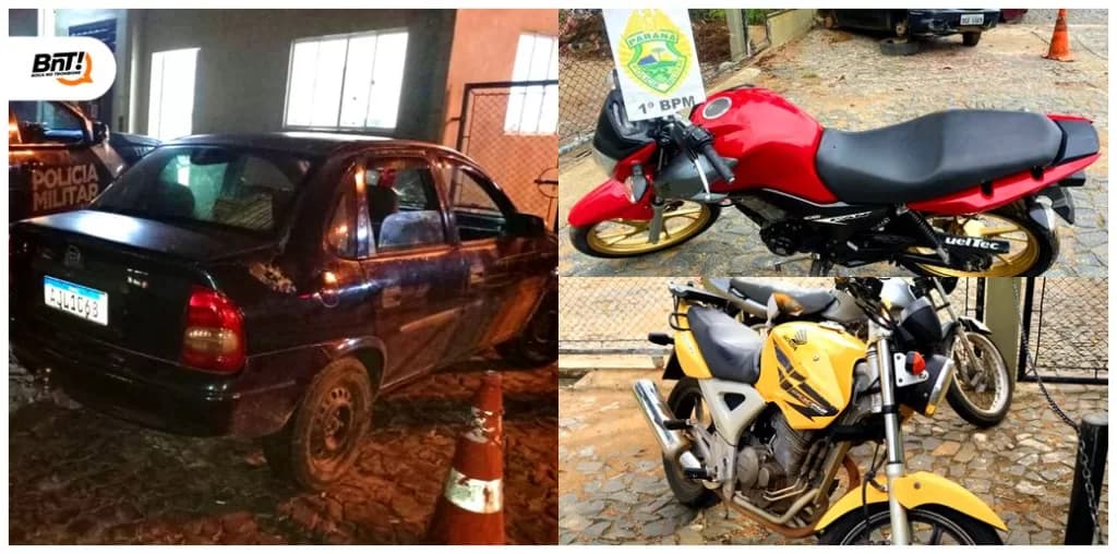 PM recupera quatro veículos em menos de 24 horas