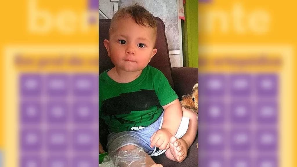 Família faz rifa beneficente para compra de prótese para criança de 1 ano em PG
