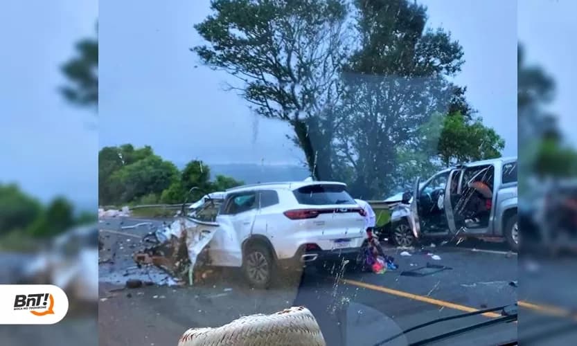 Urgente: Acidente deixa um morto e onze feridos na BR-277
