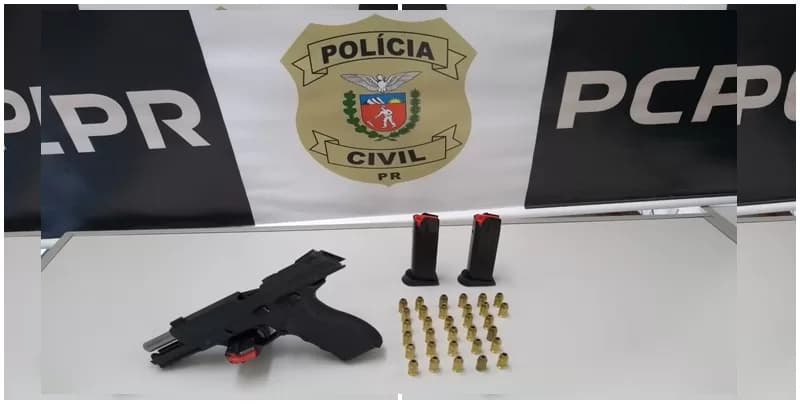 Policiais civis apreendem revólver em cumprimento a mandado de busca