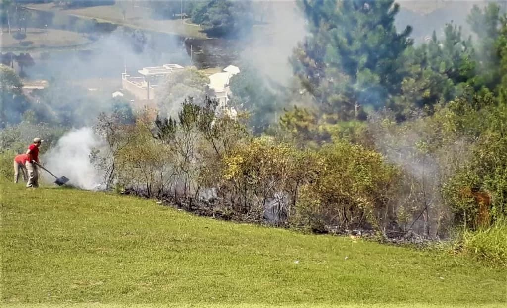 Incêndio consome parte da vegetação de ponto turístico em Castro