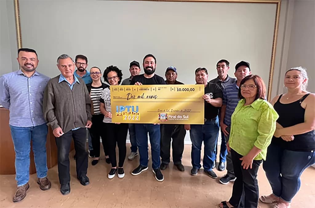 Prefeitura de Piraí entrega prêmios da Campanha IPTU Premiado 2022