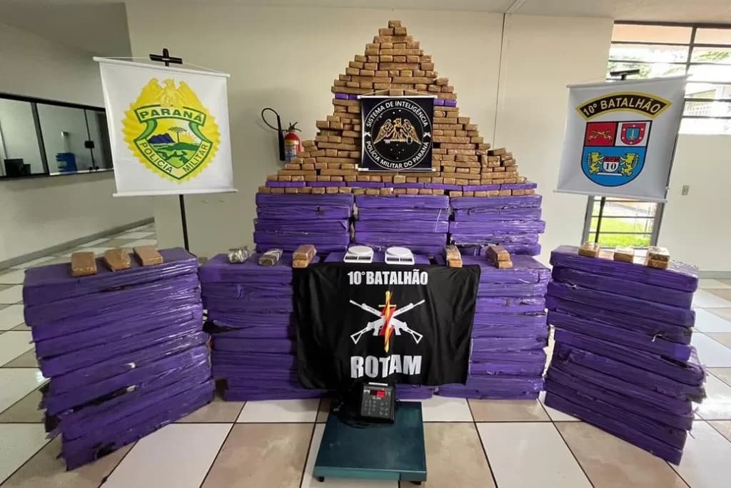 <strong>Policiais do Paraná apreendem 3 toneladas de maconha em janeiro</strong>