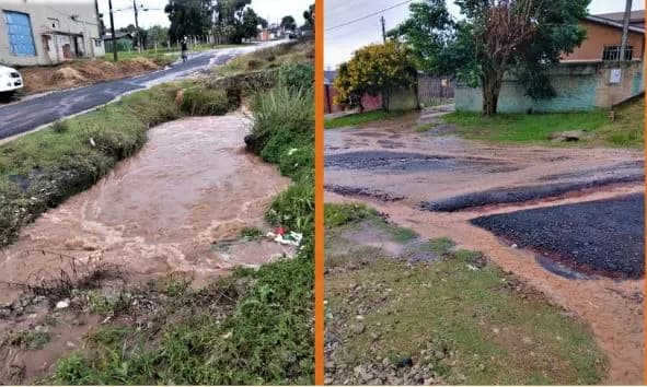 Esgoto transborda e alaga ruas em bairro de PG. Problema perdura há mais de 10 anos