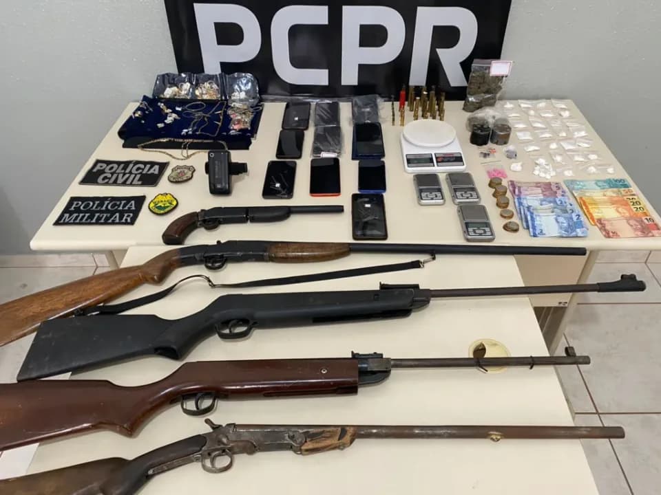 Operação de combate ao narcotráfico prende quatro pessoas em Palmeira