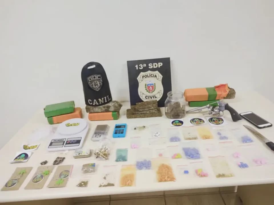 Preso em PG homem que utilizava motoristas de aplicativo para o tráfico de drogas