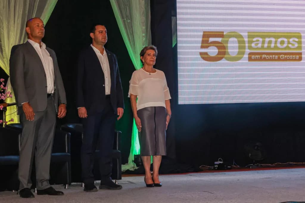 Ratinho Jr. participa do aniversário de 50 anos da Cargil em Ponta Grossa