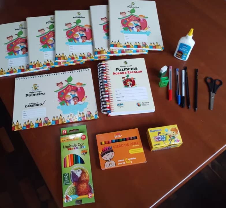 <strong> Kits escolares foram entregues a todos os alunos da Rede Municipal de Ensino em Palmeira</strong>