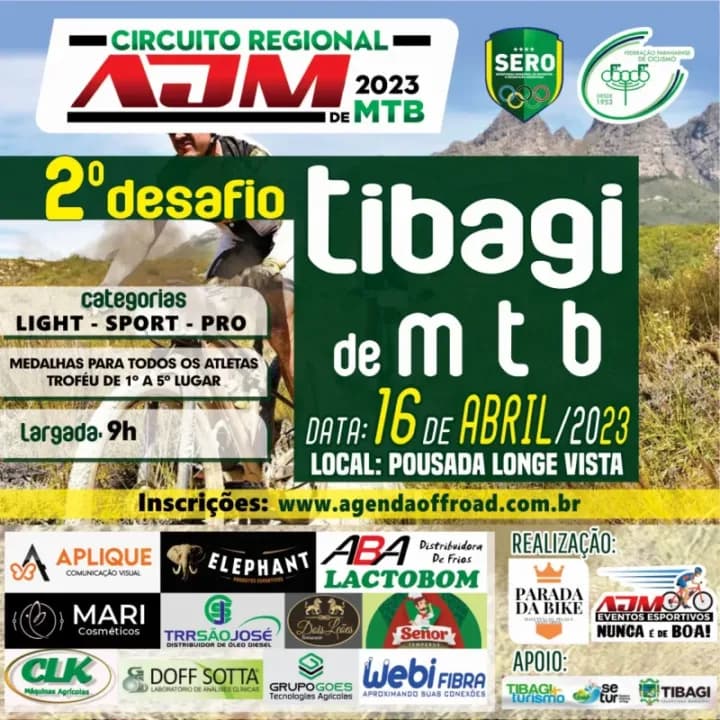 Tibagi sedia Trail Run e desafio de MTB neste mês