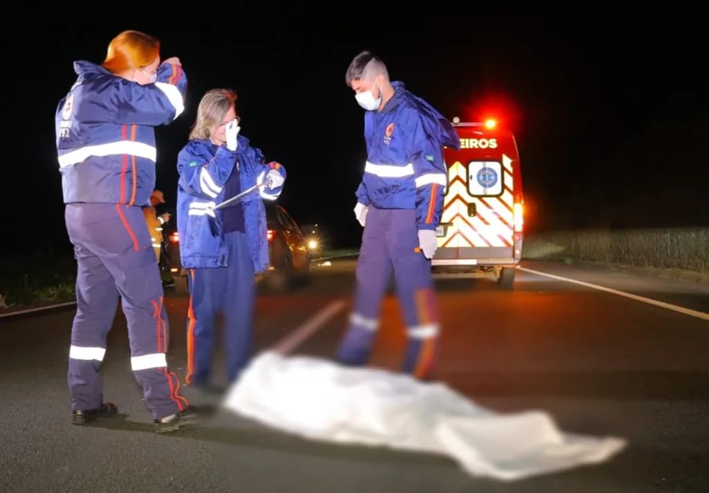 URGENTE: Homem morre após ser atropelado na BR-376 em PG