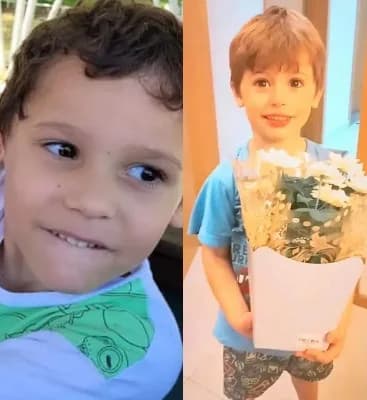 Bernardo Cunha (4 anos) e Bernardo Machado (5)