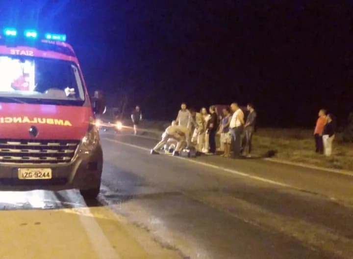 Homem é atropelado por carro na PR-151 em Castro