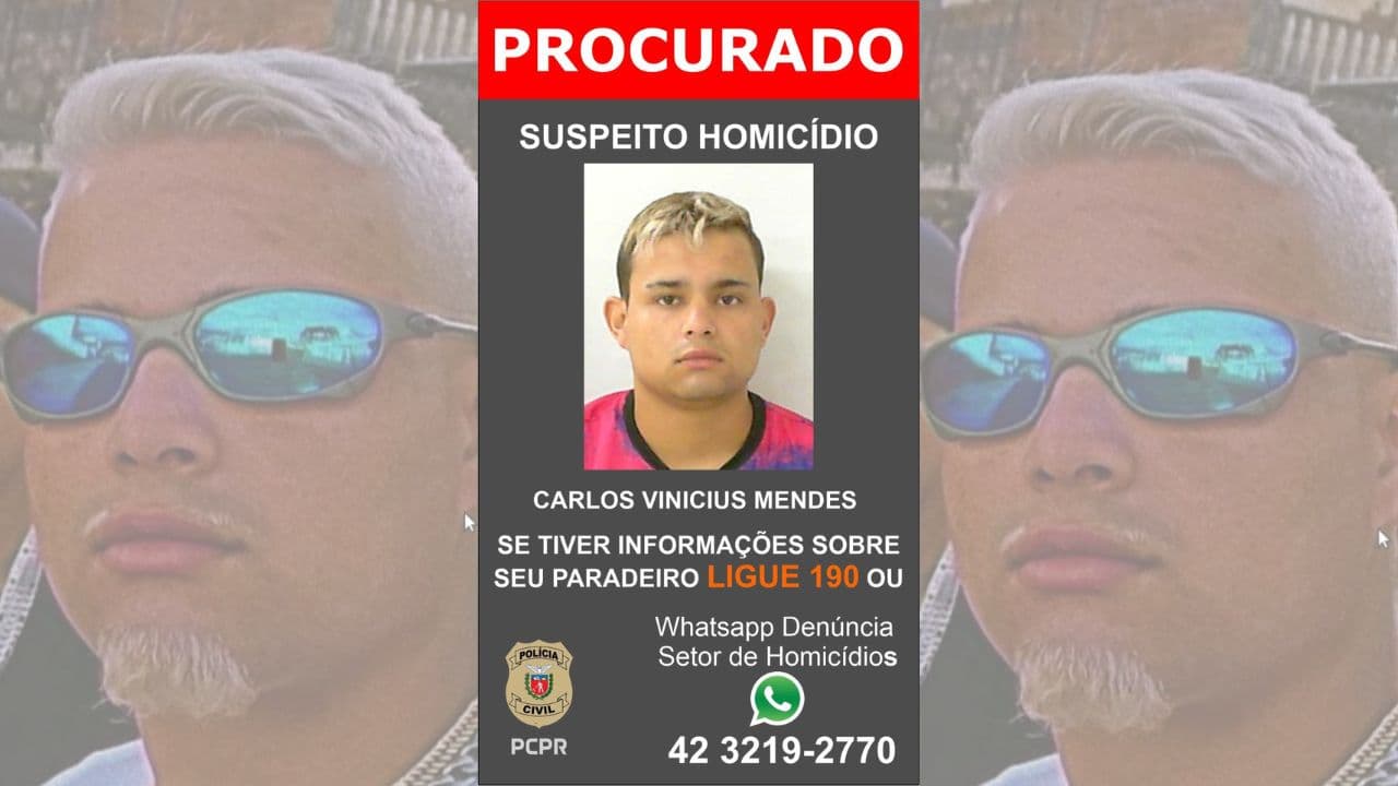 Jovem é brutalmente assassinado no centro de PG e suspeito está foragido