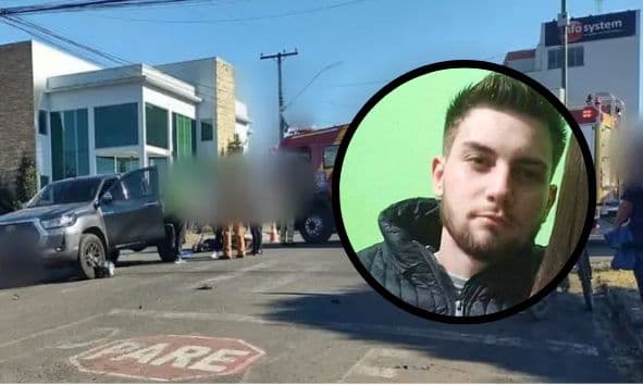 Identificado jovem que morreu em acidente no centro de Prudentópolis