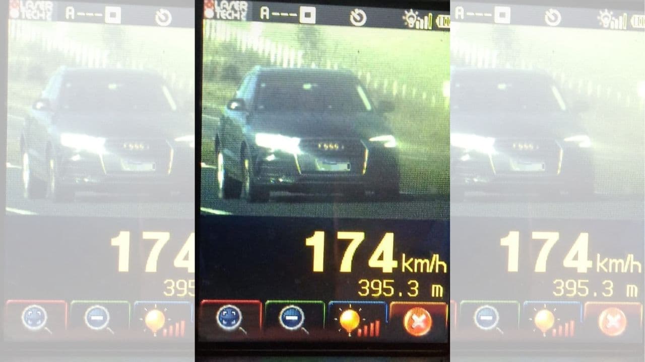PRF flagra veículo a 174 km/h em rodovia de Ponta Grossa