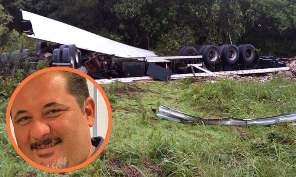 Identificado motorista que morreu após tombamento de caminhão na PR-151