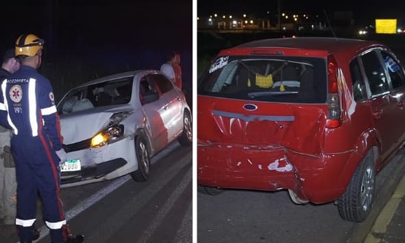 Motorista colide com traseira de veículo, se evade e deixa dois feridos na BR-376 em PG