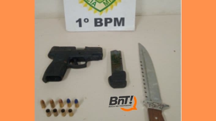 PM ouve disparos e localiza arma na Nova Rússia; Cinco pessoas fugiram