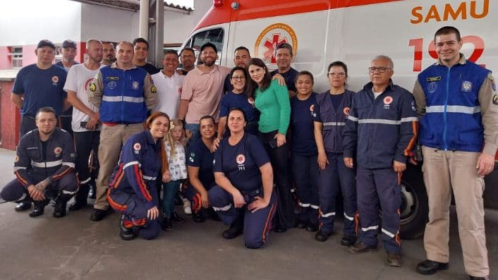 Enfermeiro Rinaldo faz visita emocionante ao SAMU em PG após recuperação