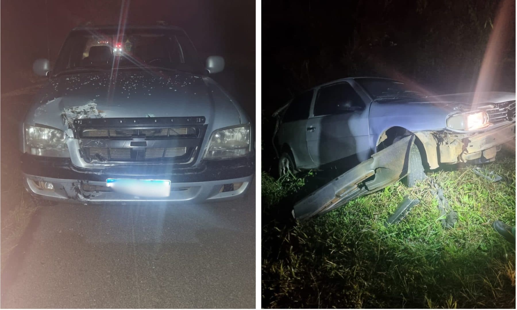 Colisão deixa quatro feridos na PR-151 entre Castro e Carambeí