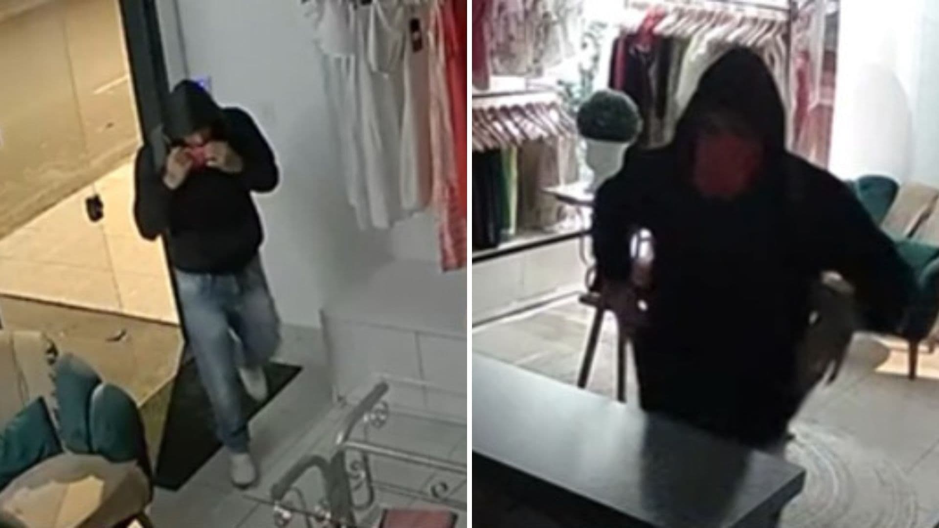 Câmera de segurança flagra homem furtando comércio em Castro; ele foi preso nesta semana