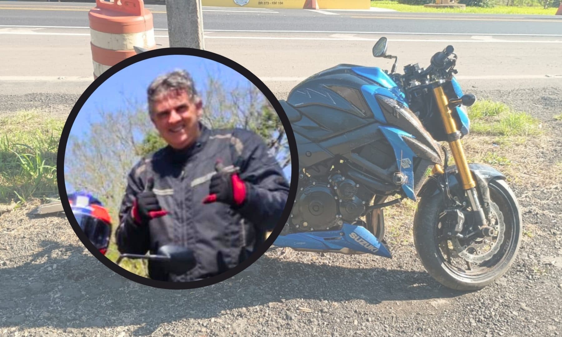 Identificado homem que morreu após cair de moto na BR-376 em PG