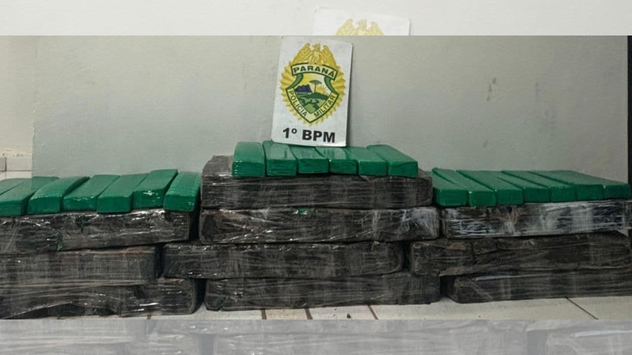 PM apreende cerca de 120 kg de maconha em rodovia de Ponta Grossa