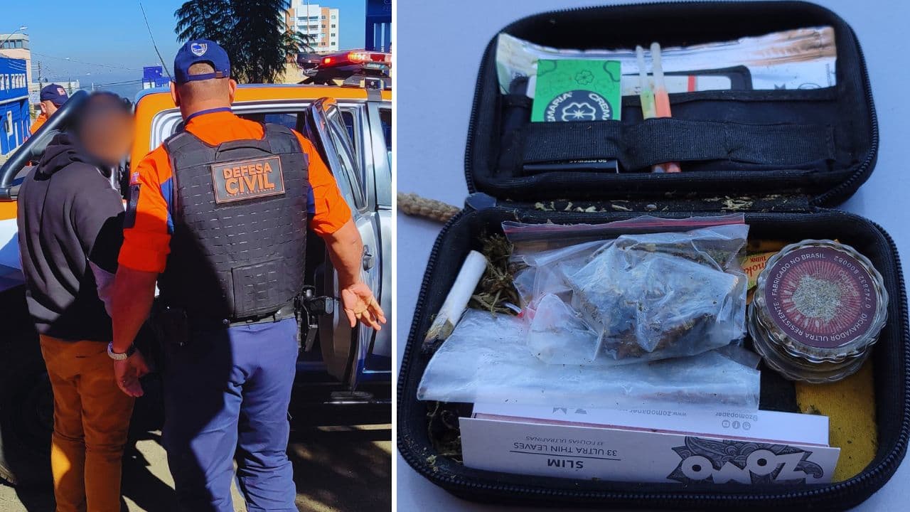 Homem é preso ao ser flagrado fumando maconha enquanto dirigia em PG