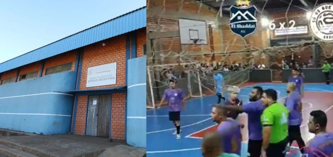 Vídeo: Jovem é presa por injúria racial durante jogo de futsal em Ponta Grossa