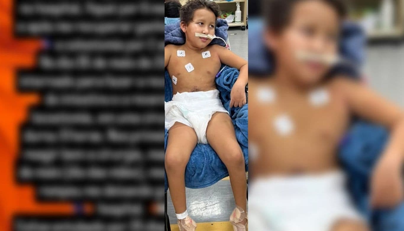 Pedro, 8 anos, precisa de ajuda para voltar para casa após grave complicação intestinal