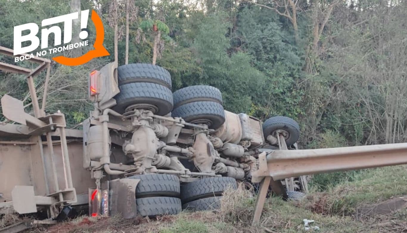 Caminhoneiro morre em acidente na PR-340 em Ortigueira