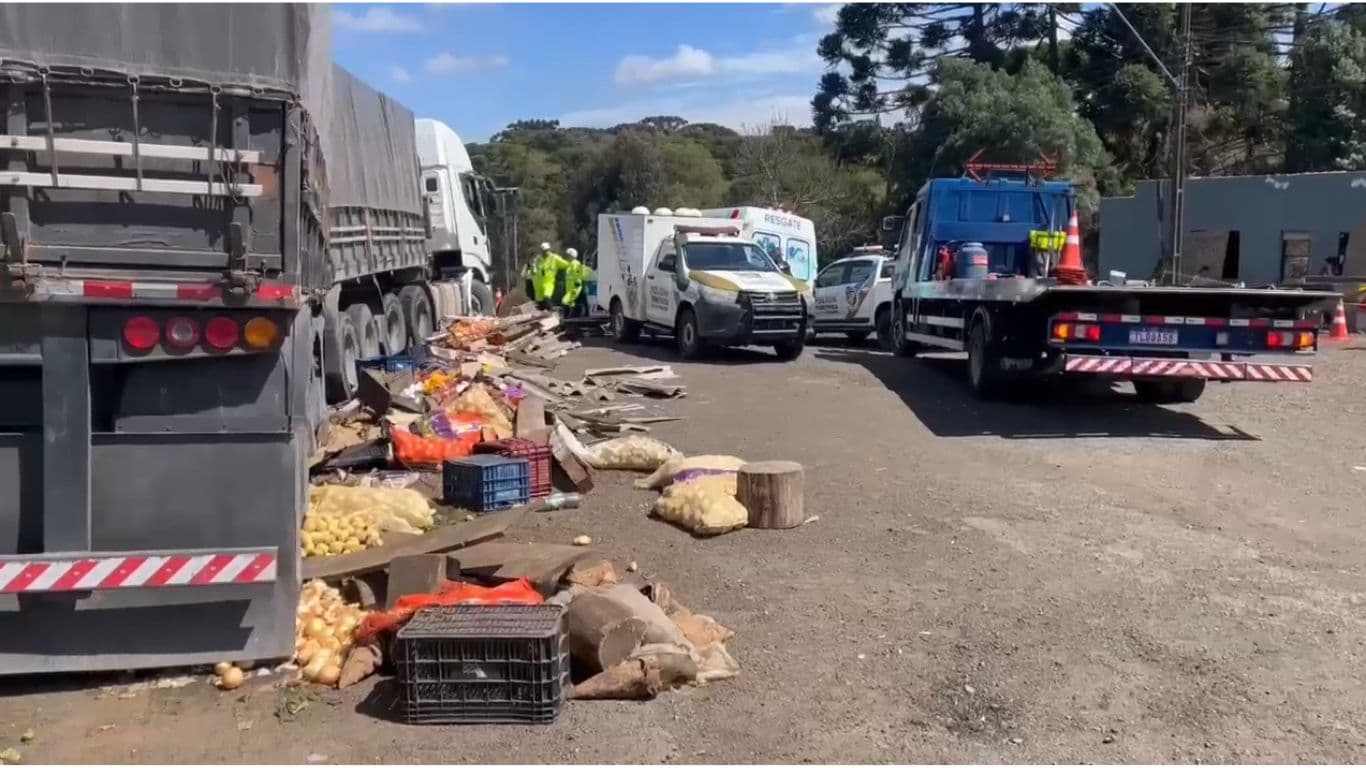 PRF atende atropelamento com morte na BR-277 em Guarapuava