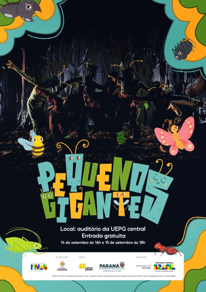 Espetáculo “Pequenos Gigantes” estreia em PG nos dias 14 e 15 de setembro