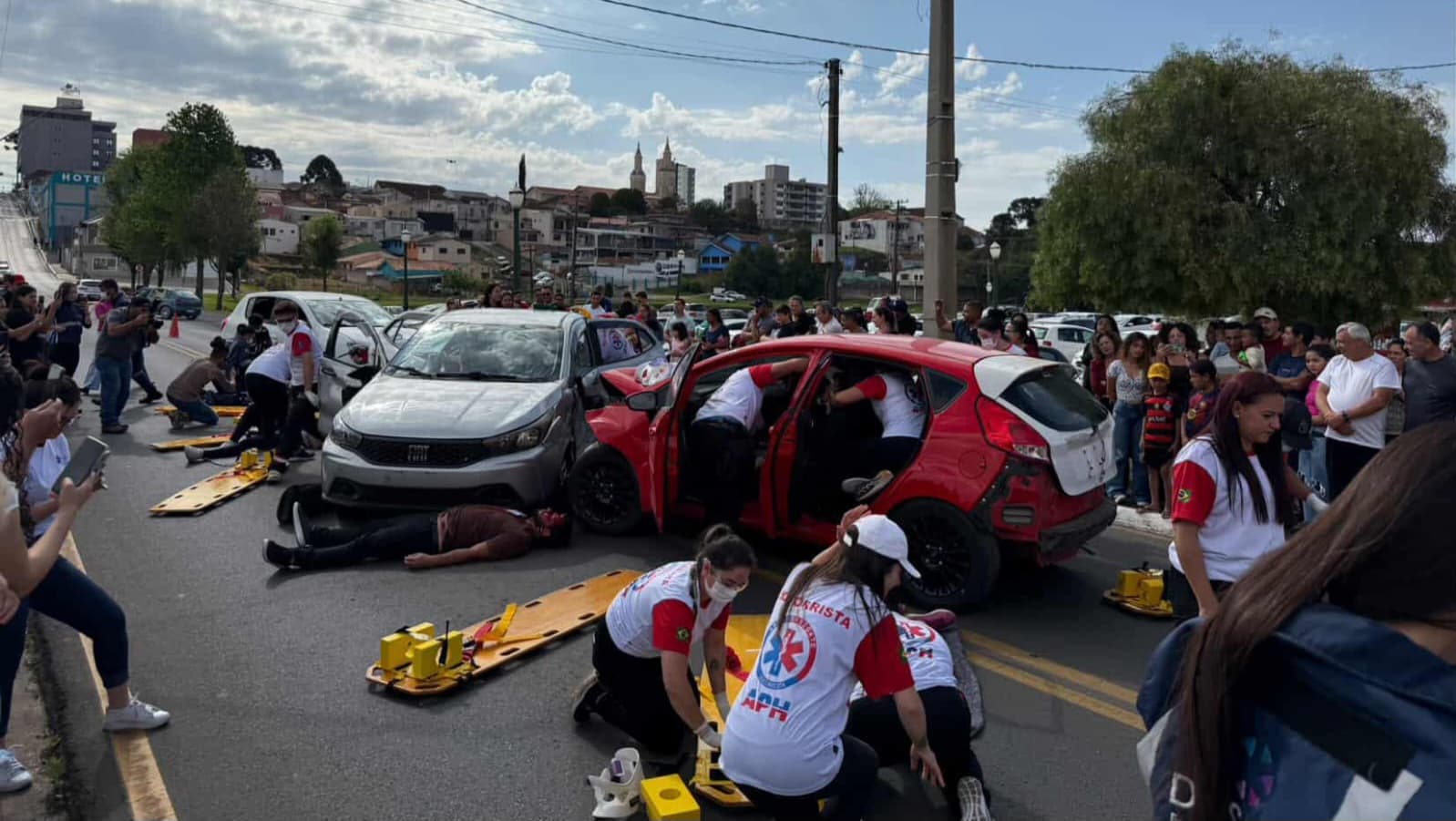 Castro simulação acidente