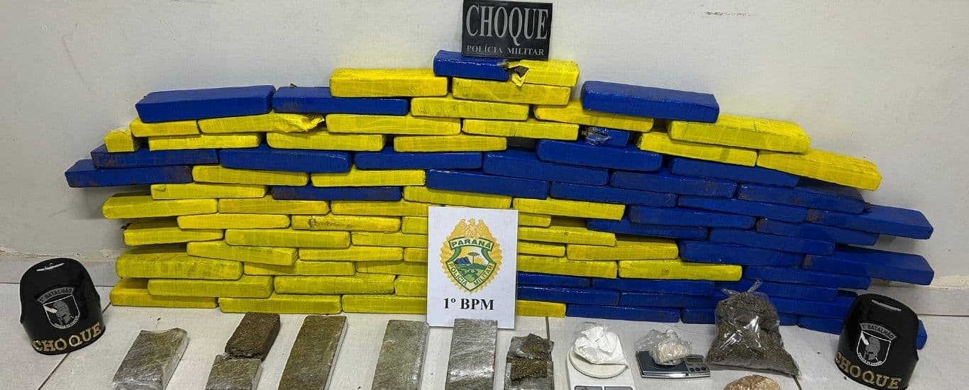 Ação do Choque da PM termina em prisão e drogas apreendidas na Vila Cipa